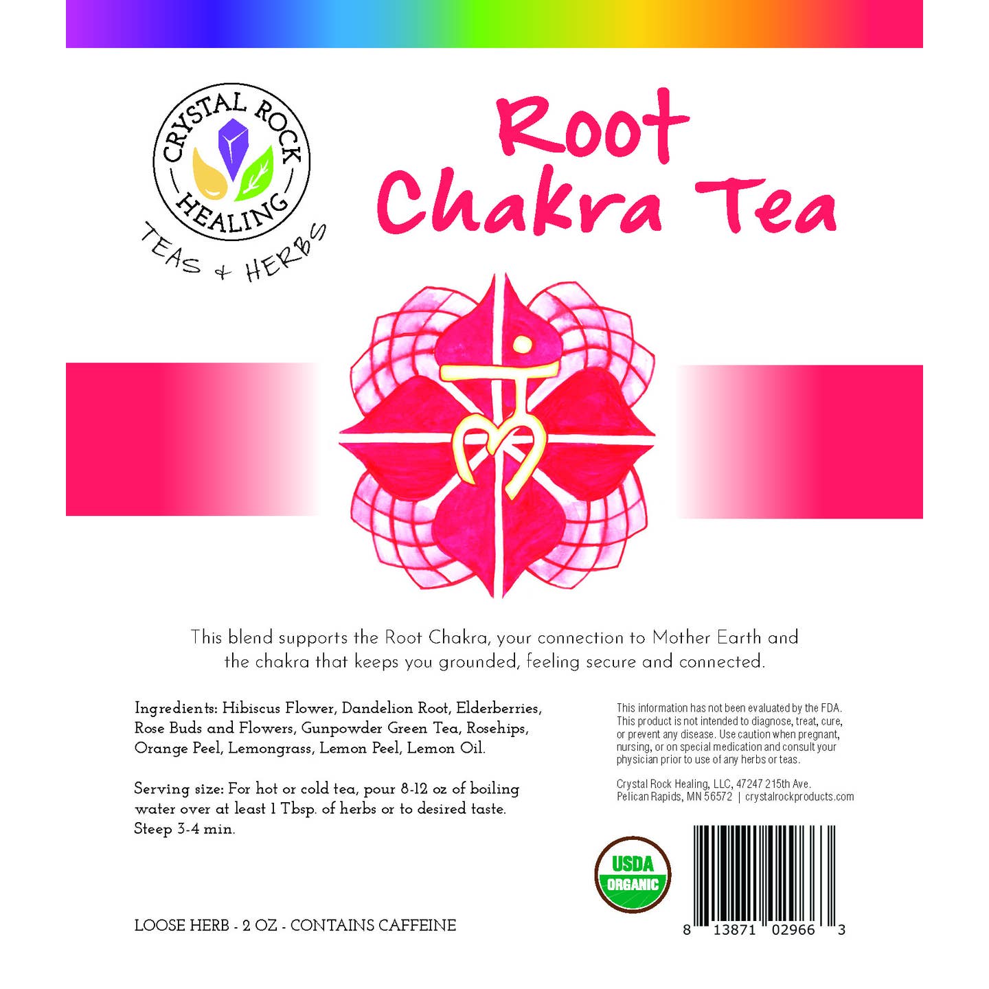 Root Chakra Tea | Organic |  2 Oz | Root + Mei