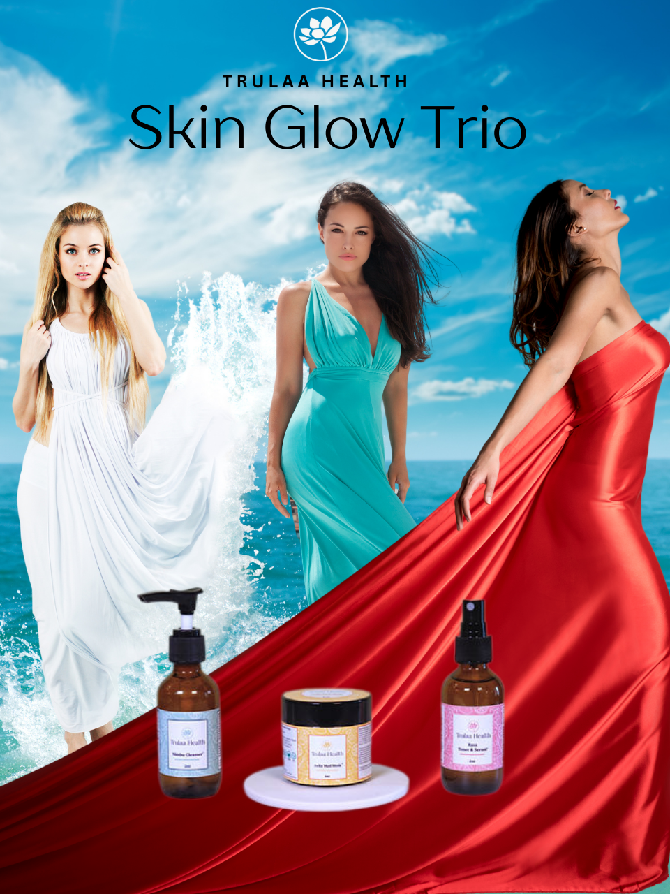 Trulaa Health | Trulaa Spa Skin Care Glow Trio | Root + Mei