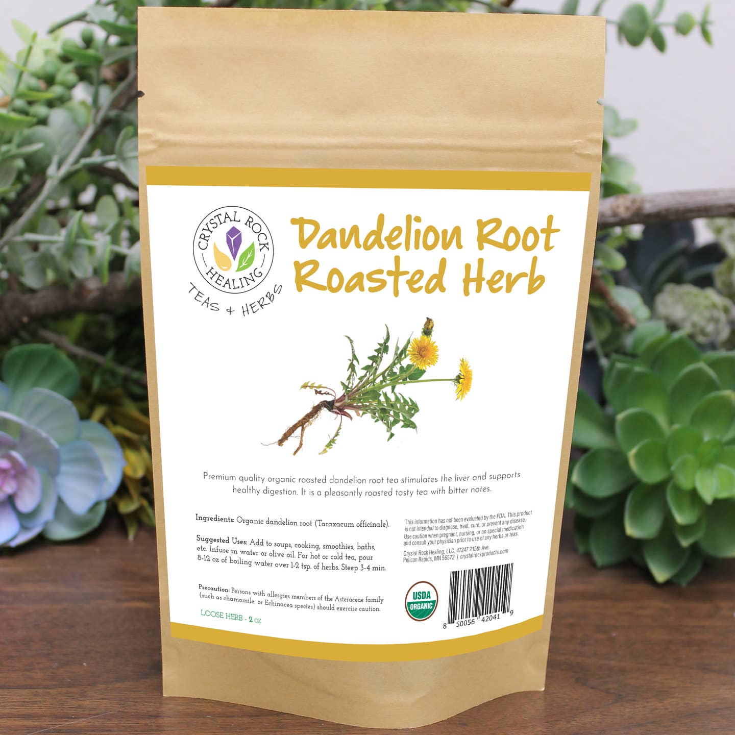 Dandelion Root Tea | Organic | 2 Oz | Root + Mei