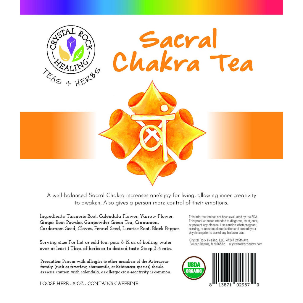 Sacral Chakra Tea| Organic | Whole Body Wellness| Root + Mei