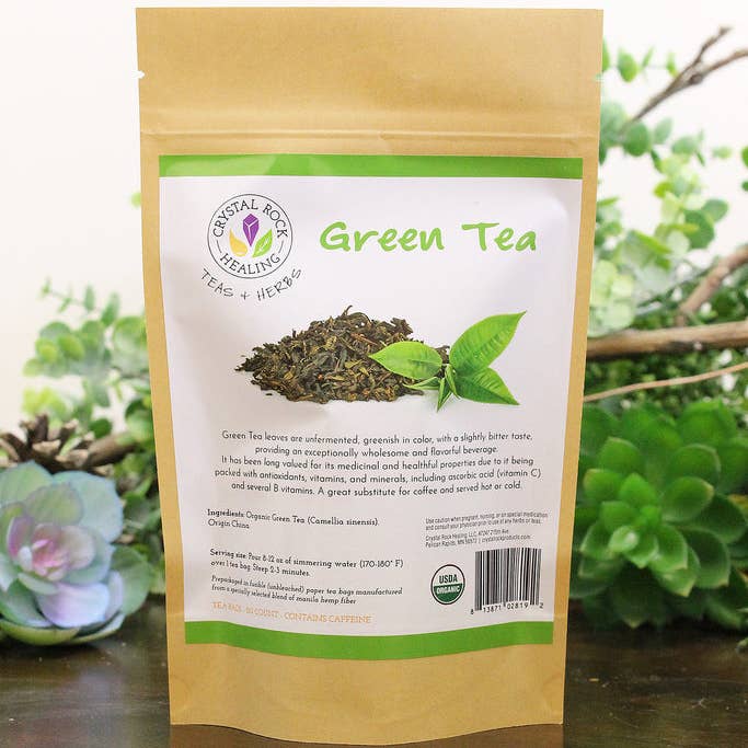 Organic Green Tea | 20 Tea Bags | Root + Mei