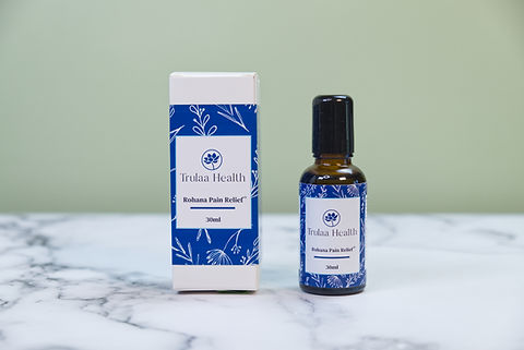 Trulaa Health | Natural Rohana Pain Relief Oil Blend | Root + Mei | 30 ML