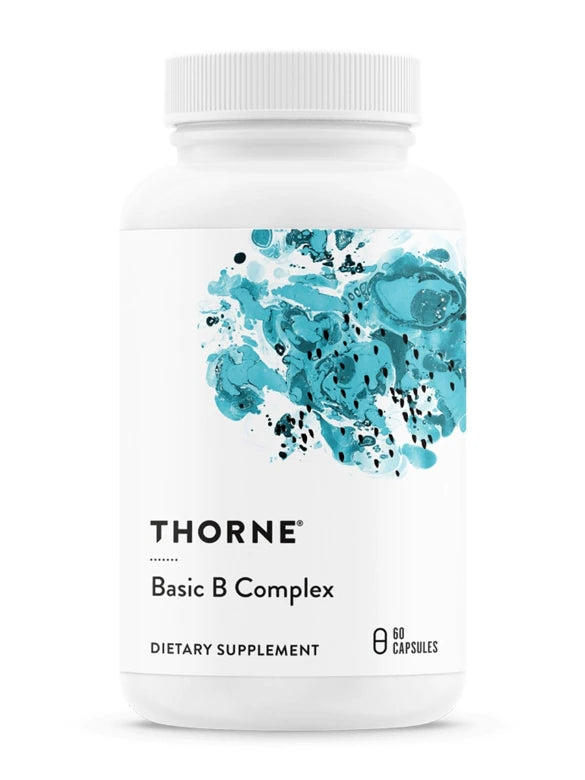Thorne Basic B Complex | All Eight B Vitamins+ Choline Easy Absorb ...