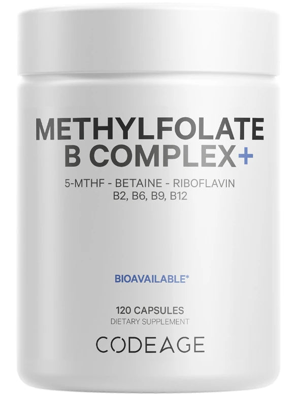 Codeage Advanced Methylfolate B Complex + |Root+Mei  Qty: 120 Capsules
