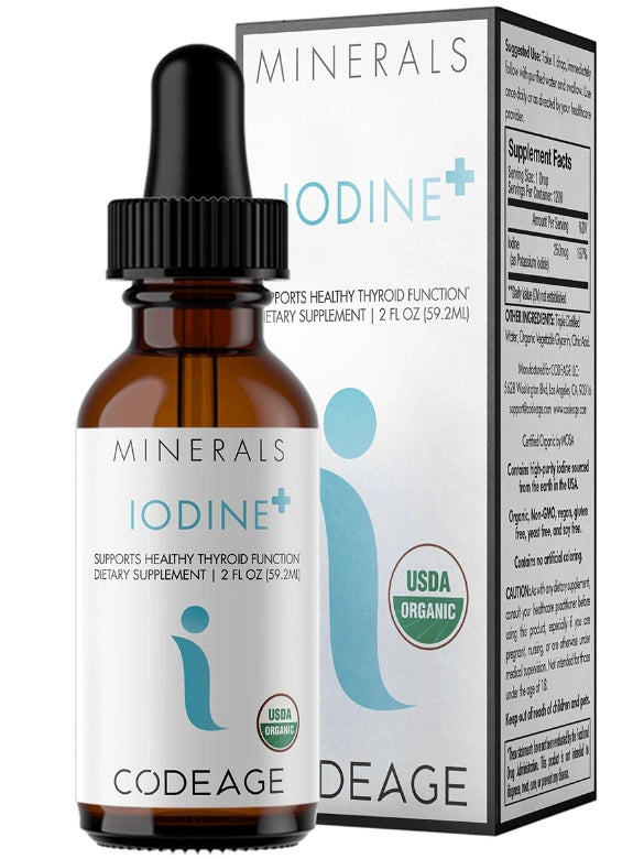 Codeage Liquid Iodine +|Thyroid, Metabolism, Energy | Root + Mei | 1,200 Servings