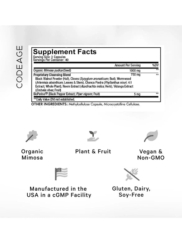 Mimosa Pudica | Super Blend | Codeage at Root + Mei | 120 Caps