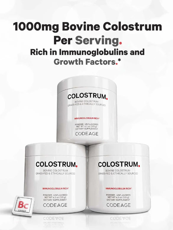 Colostrum | Unflavored | 4 Month Supply | Codeage at Root + Mei