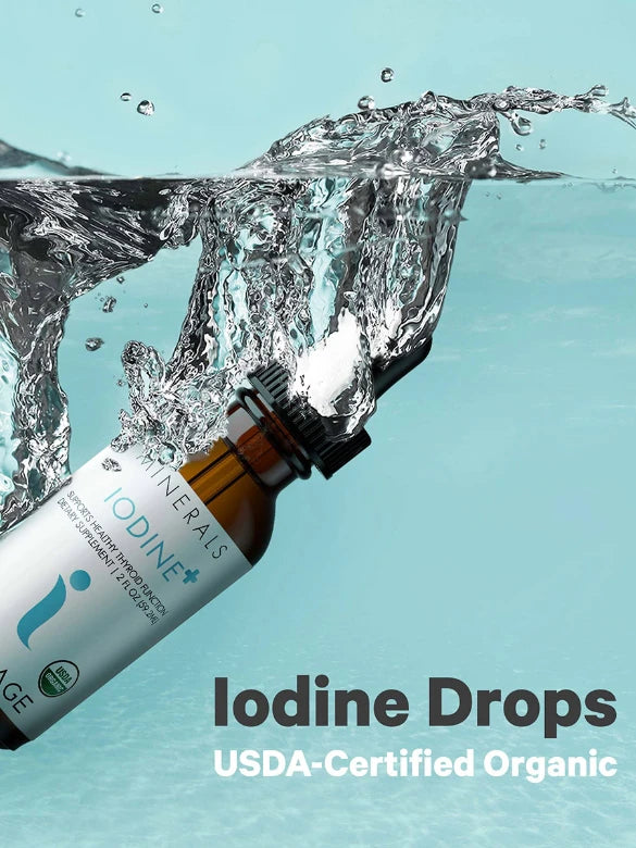 Codeage Liquid Iodine +|Thyroid, Metabolism, Energy | Root + Mei | 1,200 Servings