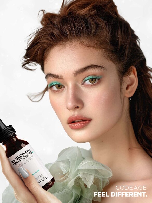 Codeage| Liquid Chlorophyll + Peppermint Drops | Root + Mei | Qty 30 servings
