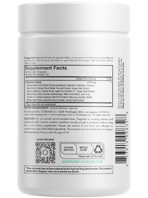 Codeage Polyphenols Broad| Antioxidant | Root + Mei