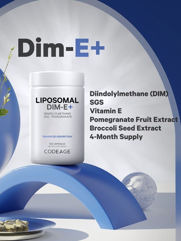Codeage Liposomal Dim-E +| Hormone + Health  | 120 Capsules