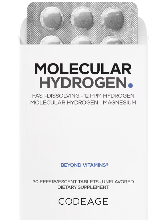 Codeage Molecular Hydrogen + Magnesium | Effervescent Tablets| Root + Mei | 30 Tablets