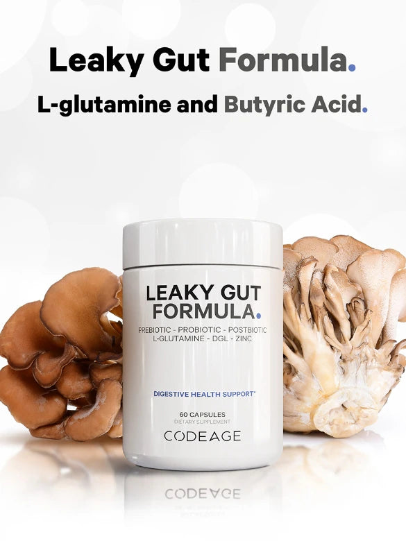 Codeage Leaky Gut | Advanced Gut Health| Powerful Herbal Blend | 60 Capsules