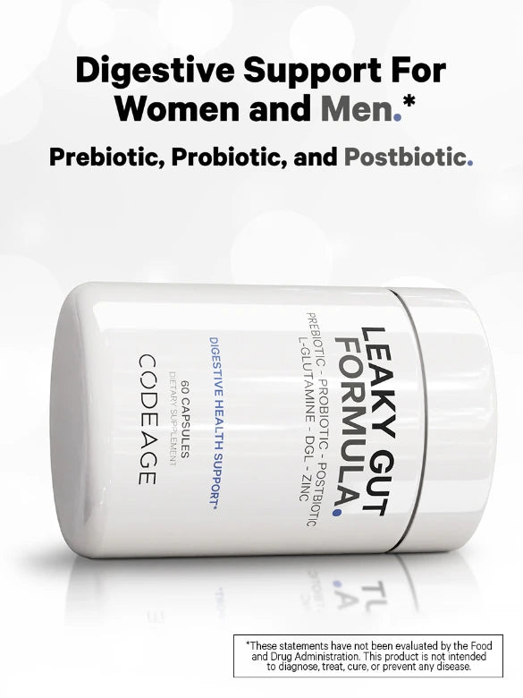 Codeage Leaky Gut | Advanced Gut Health| Powerful Herbal Blend | 60 Capsules