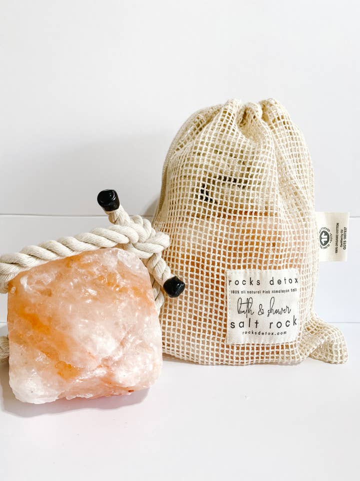 Pink Himalayan Salt Bath Rock | Rejuvenation + Detox + Purify | Root + Mei