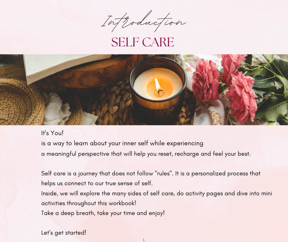It's You Self Care Worbook Set | E- Download | Root + Mei